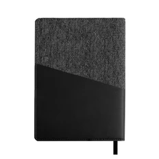 Ежедневник недатированный в линейку Enote Denim, А5, черный фото