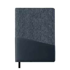 Ежедневник недатированный в линейку Enote Denim, А5, синий фото