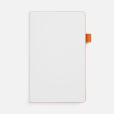 Ежедневник недатированный White Shall, белый / оранжевый фото