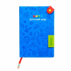 Ежедневник Pure c хлястиком на кнопке, формат А5 фото