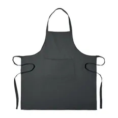 Фартук кухонный из переработанного хлопка, черный фото