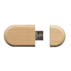 Флешка деревянная 16 Гб Эко, светлое дерево фото