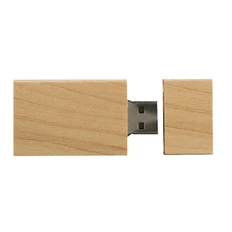 Флешка деревянная 8Гб Брусок, крафт фото