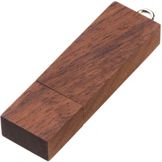 Флешка деревянная на 4 Гб Briks USB 2.0, коричневая фото