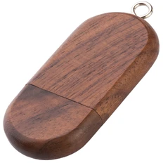 Флешка деревянная на 4 Гб Letto USB 2.0, коричневая фото