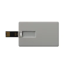 Флешка карточка пластиковая 32Гб Визитка, белая фото