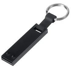 Флешка металлическая на 16 Гб Shake USB 2.0, черная фото