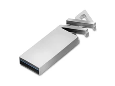Флешка металлическая на 32 Гб «Адорн», USB 3.0, серебристая фото