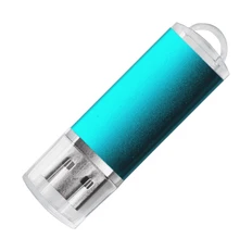 Флешка металлическая на 8 Гб Dany USB 2.0, бирюзовая фото