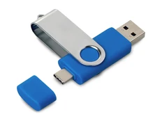 Флешка на 16 Гб «Квебек C», USB 3.0, синяя фото