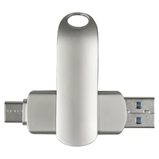 Флешка на 32 Гб Cupertino USB 3.0, Type-C, серебристая фото