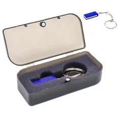 Флешка пластиковая на 16 Гб Slim, в футляре, синяя фото