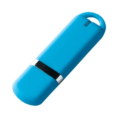 Флешка пластиковая на 32 Гб Mirax Soft USB 3.0, голубая фото