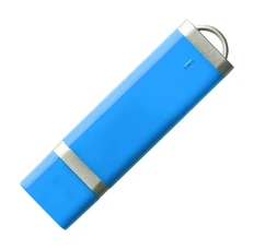 Флешка пластиковая на 32 Гб Profi USB 3.0, голубая фото
