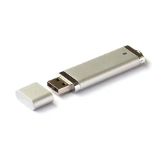 Флешка пластиковая на 32 Гб Промо 03, серая фото