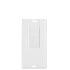Флешка пластиковая на 64 Гб Card Mini USB 2.0, белая фото