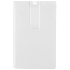 Флешка пластиковая на 64 Гб Card USB 2.0, белая фото