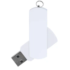 Флешка пластиковая на 64 Гб Elegance Color USB 2.0, белая фото