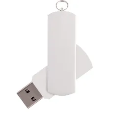 Флешка пластиковая на 64 Гб Elegance USB 2.0, белая фото