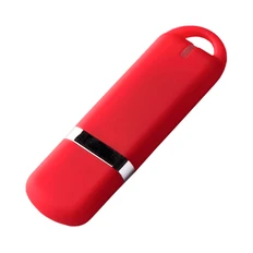 Флешка пластиковая на 8 Гб Mirax Soft USB 2.0, красная фото