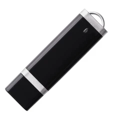 Флешка пластиковая на 8 Гб Profi USB 2.0, черная фото
