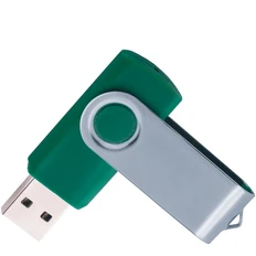 Флешка пластиковая на 8 Гб Twist USB 2.0, зеленая фото