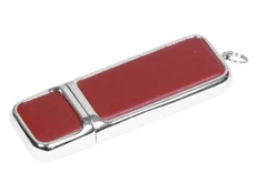 Флешка USB 3.0 на 64 Гб компактной формы, коричневая фото