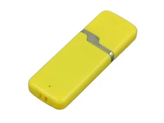Флешка USB 3.0 на 64 Гб с оригинальным колпачком, жёлтая фото