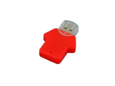 Флешка USB 3.0 на 64 Гб в виде футболки, красная фото