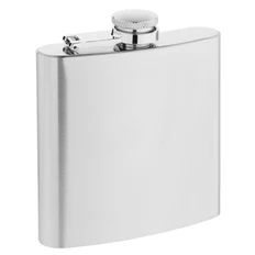 Фляжка стальная Drink, серебристая фото