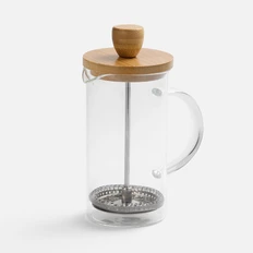 Френч-пресс Alba, прозрачный / бежевый фото
