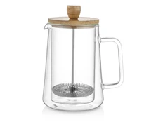 Френч-пресс с двойными стенками Columbia, прозрачный / бежевый фото