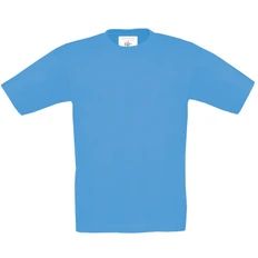 Футболка детская B&C Exact 150, лазурная фото