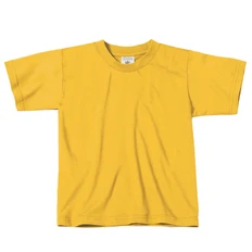 Футболка детская B&C Exact 150, желтая фото