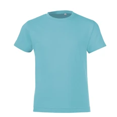 Футболка детская Sol's Regent Fit Kids, бирюзовая фото