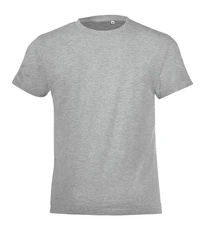 Футболка детская Sol's Regent Fit Kids, серая меланж фото