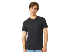 Футболка мужская с V образным вырезом US Basic Heavy Super Club, черная фото