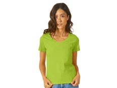 Футболка женская с V образным вырезом US Basic Heavy Super Club, зеленое яблоко фото