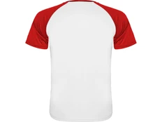 Футболка мужская спортивная Roly Indianapolis, белая / красная фото