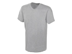 Футболка мужская V-образным вырезом Us Basic Heavy Super Club, серая фото