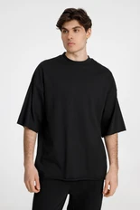 Футболка оверсайз Andor T9, черная фото