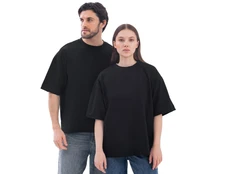 Футболка оверсайз Beta.01, черная фото