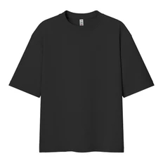 Футболка оверсайз Libra 220, черная фото