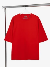 Футболка оверсайз Manevr Kosmos 2.0, красная фото