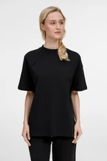 Футболка оверсайз Manevr Sinkopa, черная фото