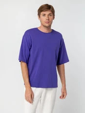 Футболка оверсайз Molti Street Vibes, фиолетовая фото