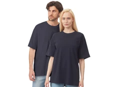 Футболка оверсайз US Basic Vienna, темно-синяя фото