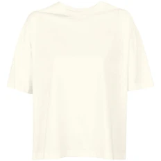 Футболка оверсайз женская Sol's Boxy Women, светло-бежевая фото