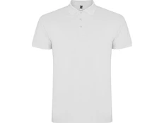 Футболка поло мужская Roly Star, белая фото