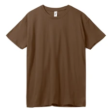 Футболка унисекс Sol's Regent 150, коричневая фото